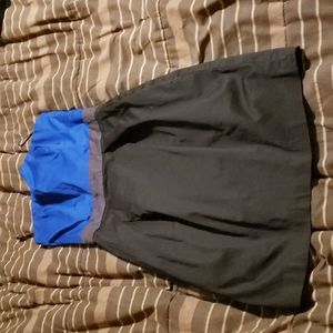Blue and black dress